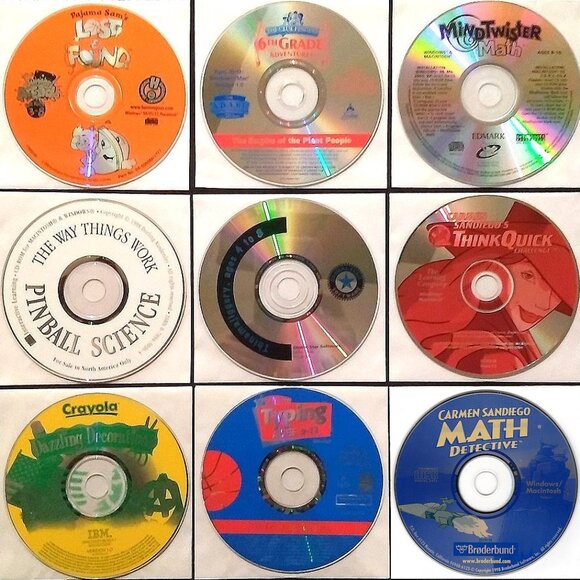 KIDS LOT #13 1998-1999 - 9 Vintage Win/Mac-CDs - Picture 1 of 3